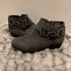 Gray Ankle Booties